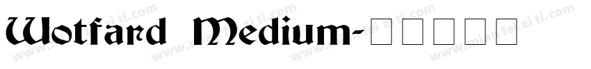 Wotfard Medium字体转换